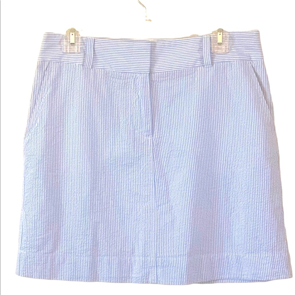 Vineyard Vines Skirt sz 8 blue & white suckle